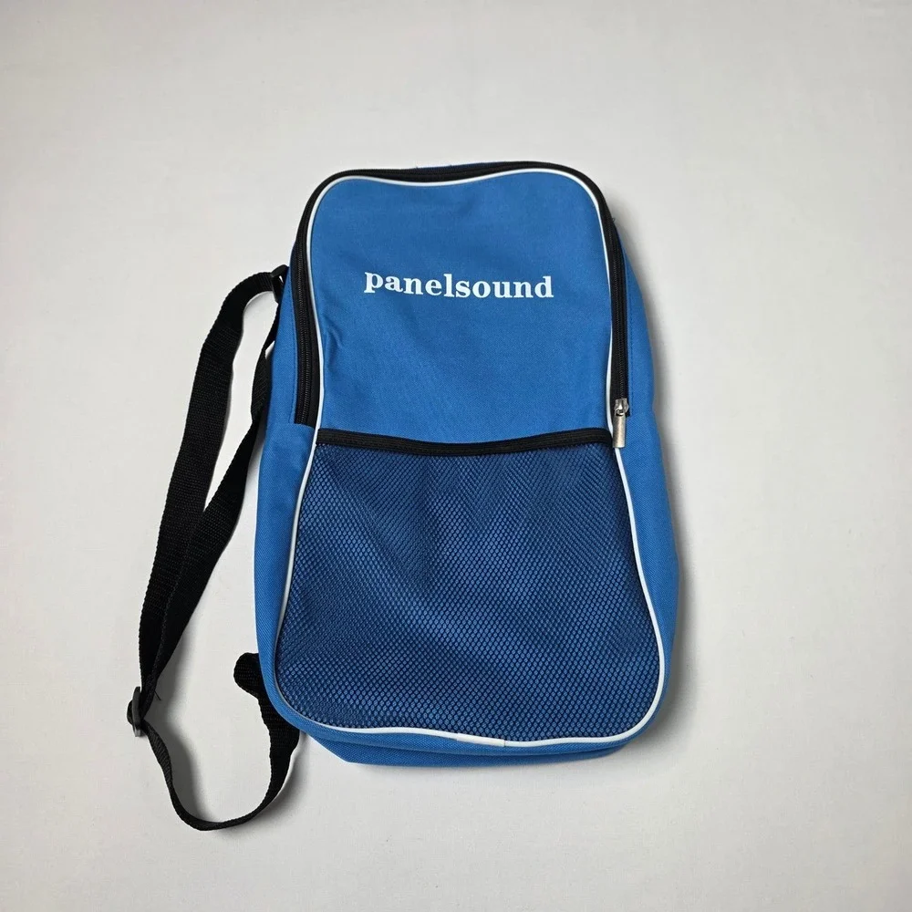 Panelsound Carrying Case ONLYMedium Blue Canvas Mesh Pocket Adjustable Strap